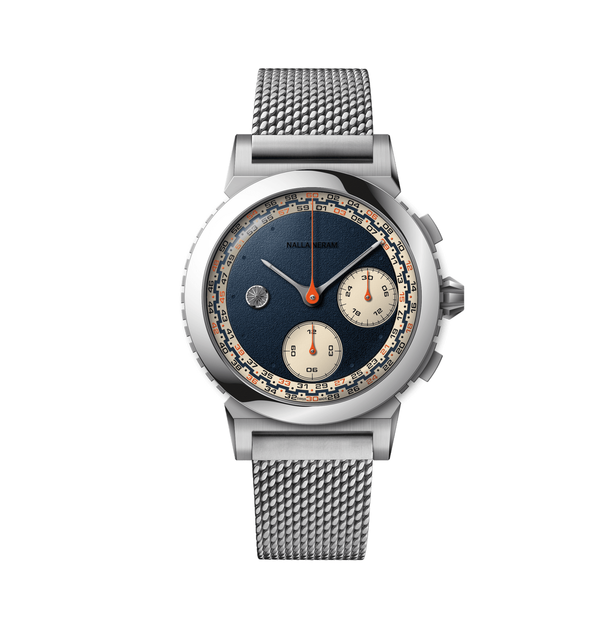 KAALAM MINUTES TIMER - PANDA DIAL - DARK BLUE SKY - REF 7080 - NALLA NERAM