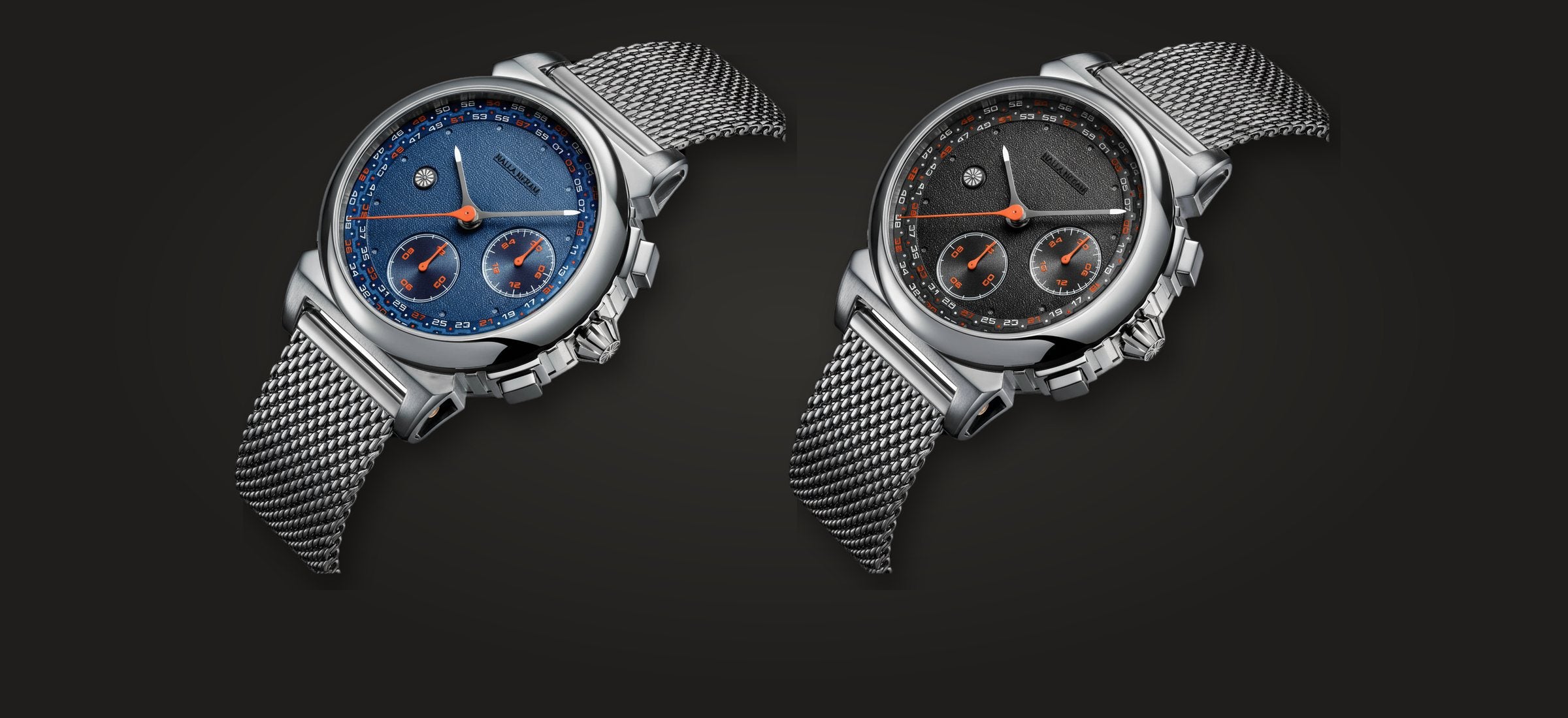 Kaalam Chronograph in blue and black