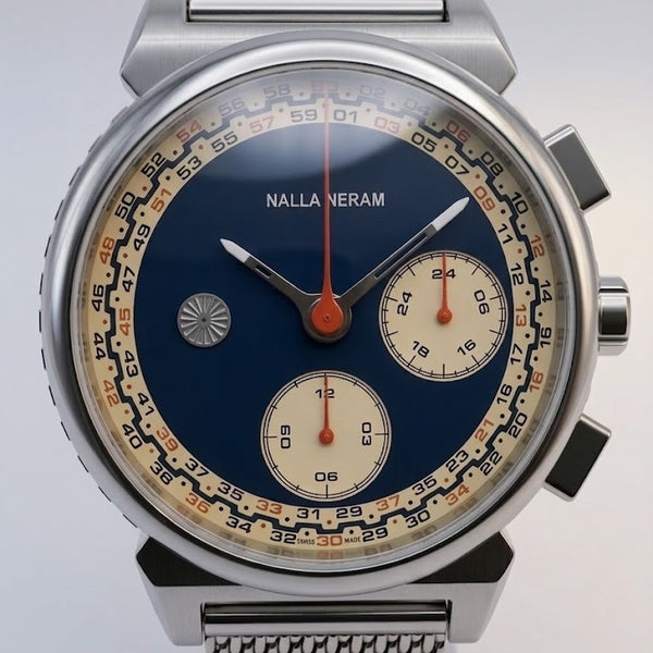 KAALAM MINUTES TIMER - PANDA DIAL - DARK BLUE SKY - REF 7080