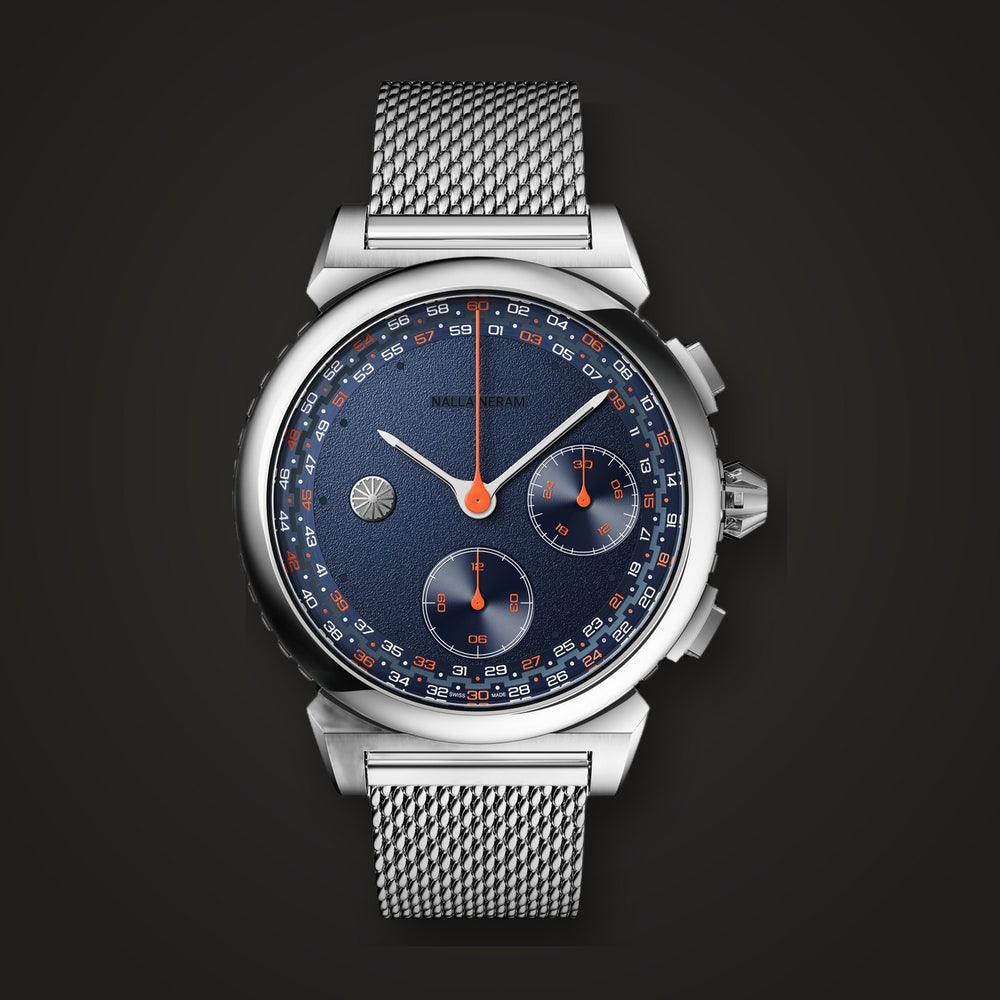 Kaalam Chronograph, blue dial
